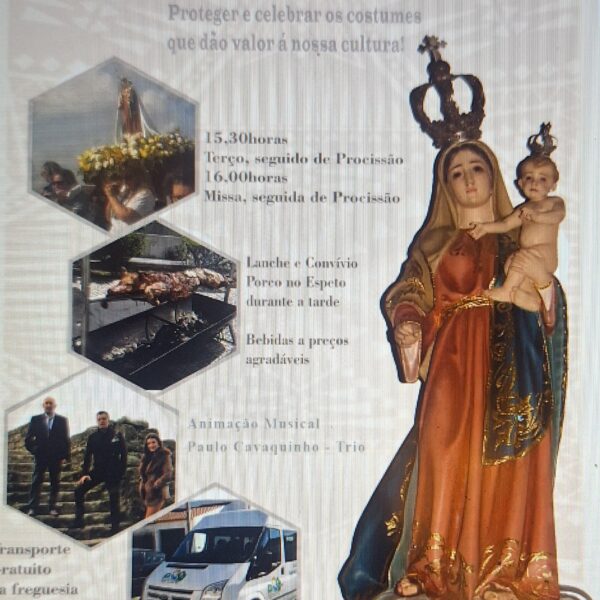 A União de Freguesias de Espírito Santo, Nossa Senhora da Graça e São Simão tem o prazer de anunciar a Romaria à Senhora dos Prazeres, que acontecerá na próxima segunda-feira, 28 de abril de 2025.